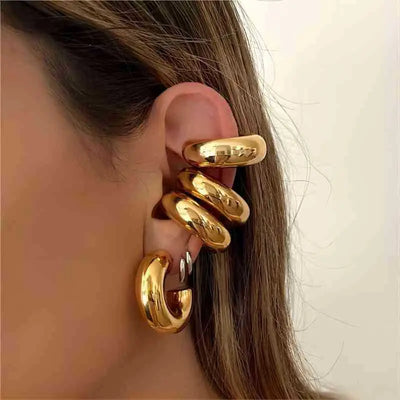 Popular Fat C- Shaped Stainless Steel Ear Ring mamu&land